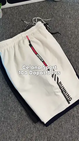 Promo celana pendek untuk olahraga 100 dapat 3 pcs. Bisa beli satuan dan bebas pilih warna #celanarunning #celanasport #celanaolahraga #celanagym #celanapendek #rekomendasicelana #belilokal 