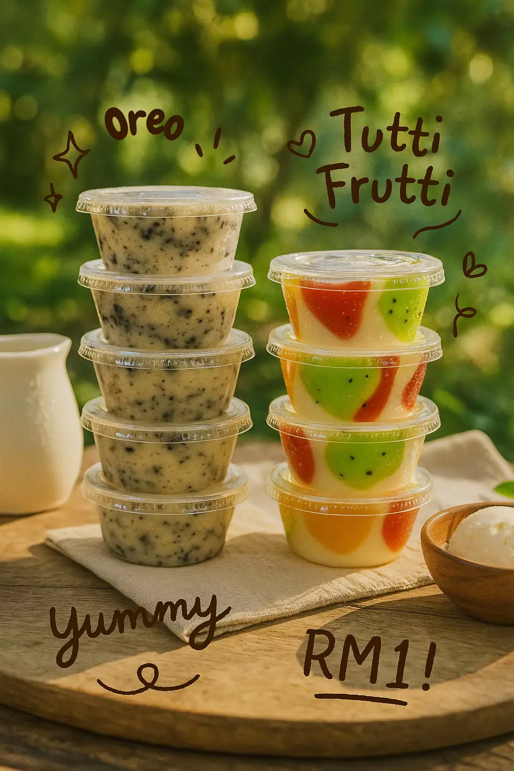 Balik kerja, sambung buat puding, buat side income, dengan zaman ekonomi skrg ni kan🥹 Tak beli pun takpe, tolong share pun dah cukup besar bantuan 🙏🏻 Mana tahu, kawan awak tengah craving puding 😋 Flavour :   • Tutti Frutti🥝🥭   • Oreo🍪   • Berries🍓🍇   • Sumi🍮 📍Area Pasir Gudang , Johor 📩 DM je kalau nak order ya! #pudingseringgit #pudingtuttyfruity #pasirgudang #fyp 