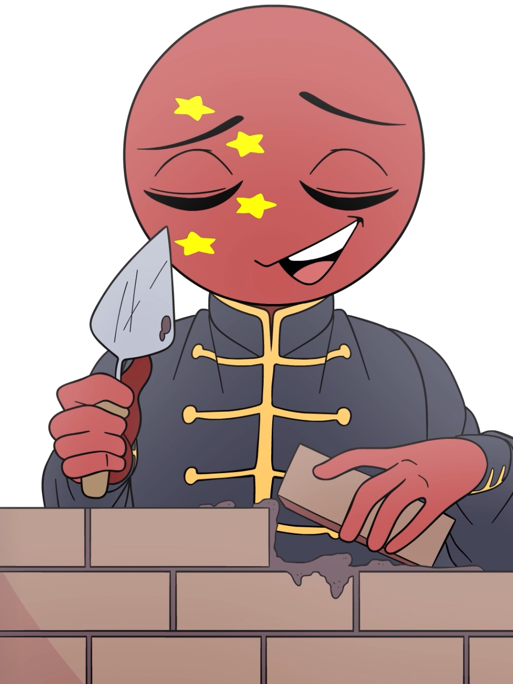 I BULD A WALL 🧱 #countryhumans #animation #countryballs #shorts #contryhumans 