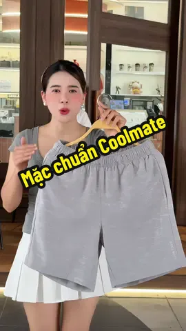 Mặc chuẩn coolmate cứ tìm e linhh #kieugialinh #quanshortnam #quangio #coolmate 