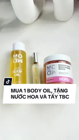 Dưỡng da căng bóng với Body Oil, được tặng nước hoa và tẩy da chết nữa nhen #bodyoil #duongdabody #dauduongda #daumassage #moawmoaw #thichthomthor 
