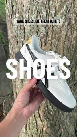 Same shoes, Different Outfits #shoes #mensshoes #miashoes #sapatos #viralshoes #whiteshoes 