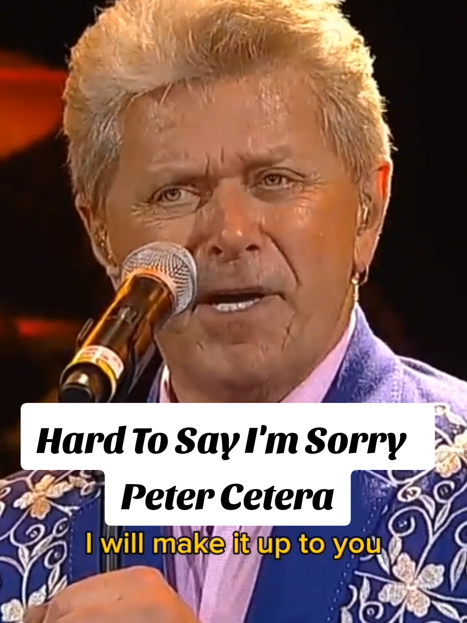 Hard To Say I'm Sorry - Peter Cetera #fyp #foryou #foryoupage 