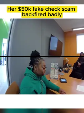 Her $50k fake check scam backfired badly (3) #cops #copsoftiktok