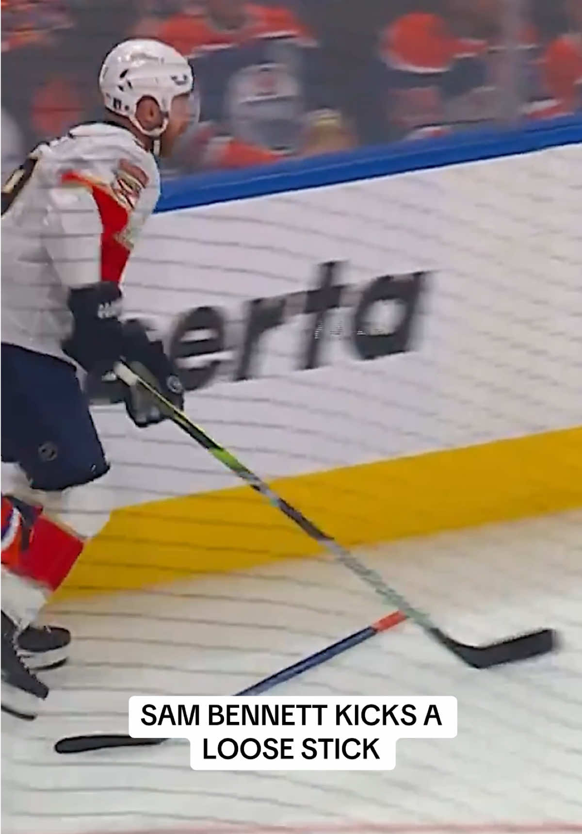 Whoops 😅 #floridapanthers #sambennett #edmontonoilers #stanleycupplayoffs #NHL #hockey #fyp 