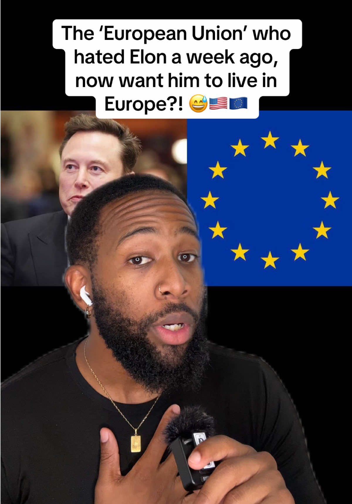 The ‘European Union’ who hated Elon a week ago, now want him to live in Europe?! 😅🇺🇸🇪🇺 #america #maga #trump #europe 