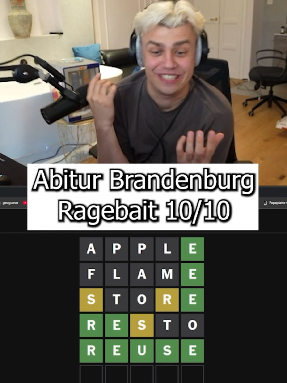 Papaplatte bei Wordle.. 😂😂 #papaplatte #papaplatteclips #papaplattememes #fyy