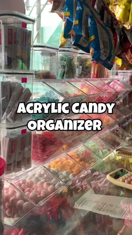 80 plus pesos mo may ganto kana kagandang lagayan ng candy sa tindahan mo sobrng mura lang nya at ang ganda pa ✨ #sarisaristore #sarisaristoreowner #acrylicorganizer #organizer #organizerideas #musthave #mustbuy #tiktokfinds #fypシ゚viral🖤tiktok 