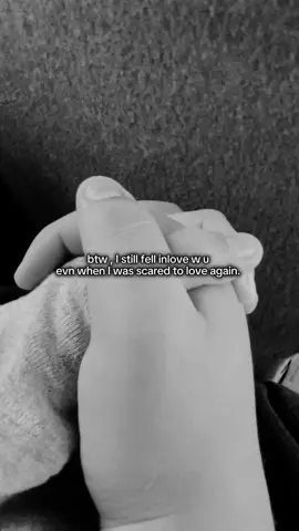 I was scared to love but you promise me you will show me love and promise you won’t leave me so now I’m in love with you🥰