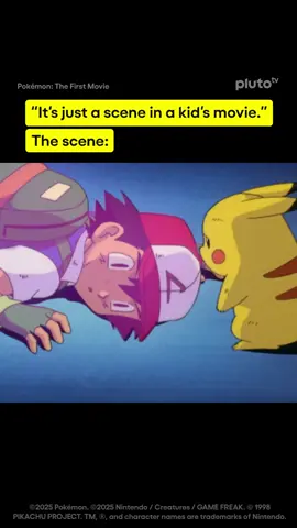 The scene that broke an entire generation. 😭 Pokémon: The First Movie is streaming for free this weekend on Pluto TV's 24/7 Pokémon channel. #pokemonthefirstmovie #pokemontiktok #anipokeedit