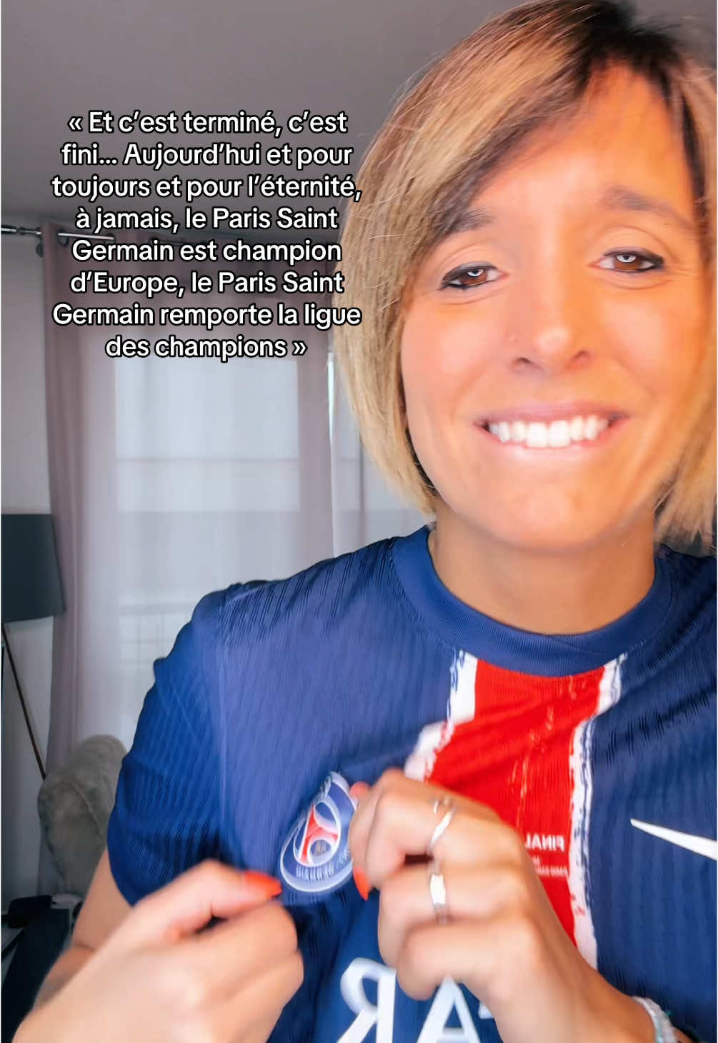 Il y a une semaine je n aurais jamais pensé vivre autant d émotions 🥹❤️💙 @psg #psg #liguedeschampions #uclfinal #ldc #foot #teampsg #championsleague #parissaintgermain 