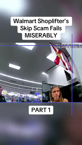 Walmart Shoplifter’s Skip Scam Fails MISERABLY	 Part 1	 #cops #copsoftiktok #police #policeofficer #bodycam #crime #truecrime #truestory #foryou #fyp 
