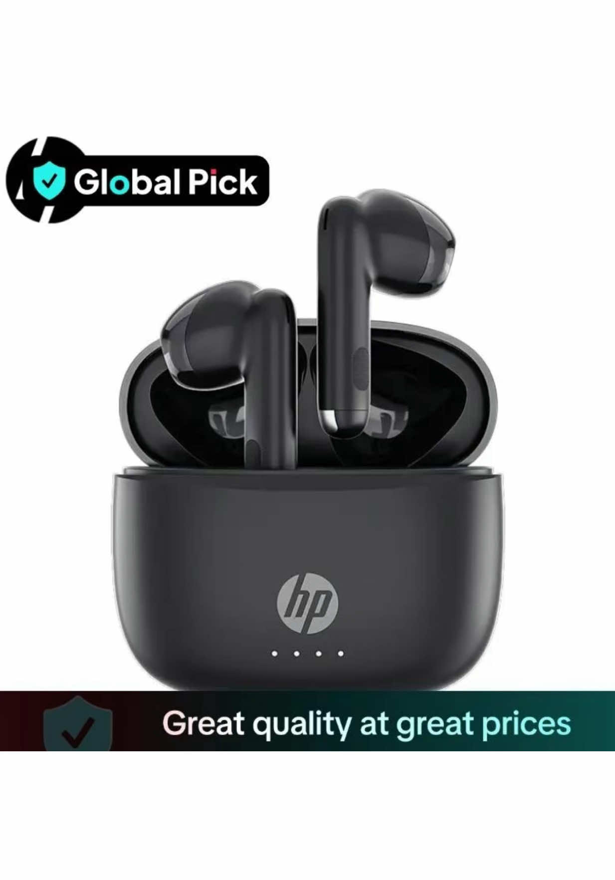 HP Wireless Earphones, In-ear Design Wireless Waterproof Earbuds Bass, Electronic IPX4 Waterproof Sports Headphones, 22H Playtime USB C Charging Ear Buds, Wireless Headphones, True Wireless Headphones, Noise Cancelling Headphones, Headset