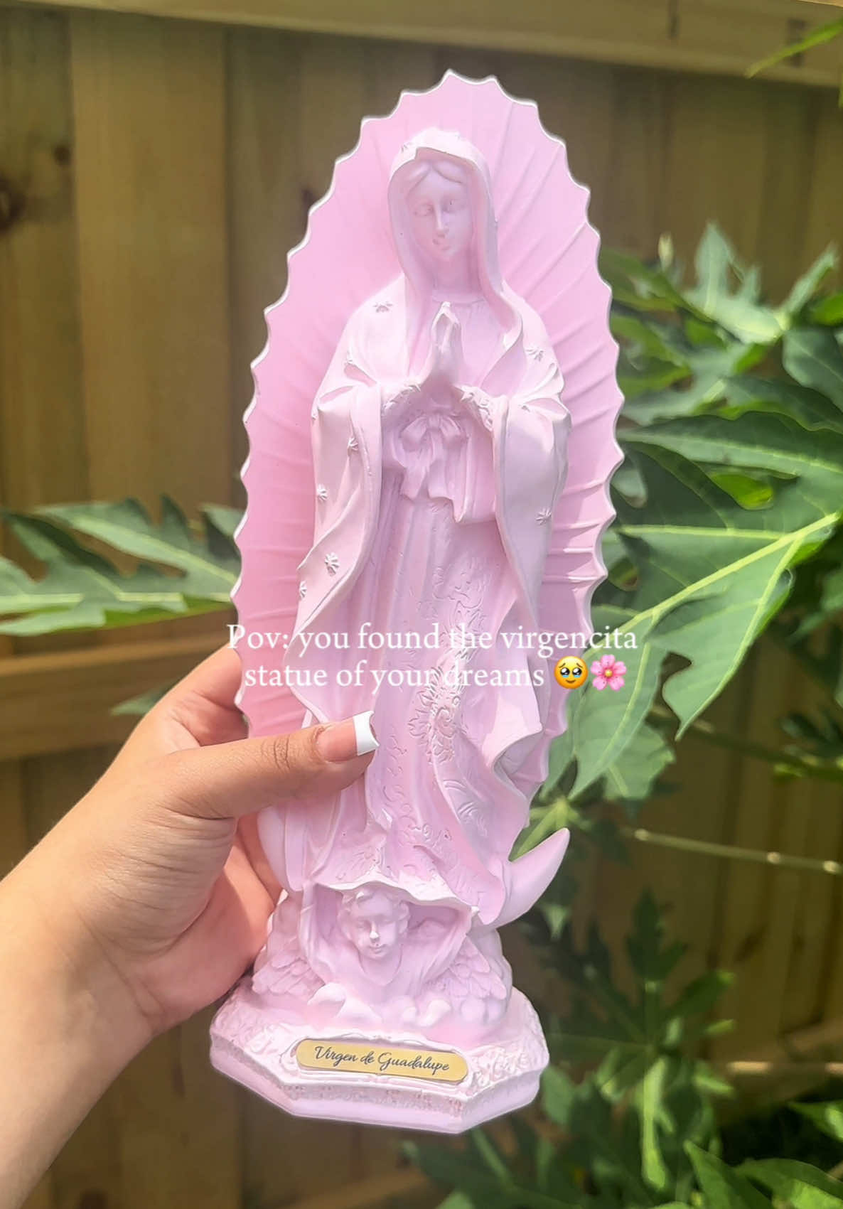 Favorite TikTok Shop find 🩷 #Foryoupage #TikTokShop #virgencitastatue #virgendeguadalupe #pink 