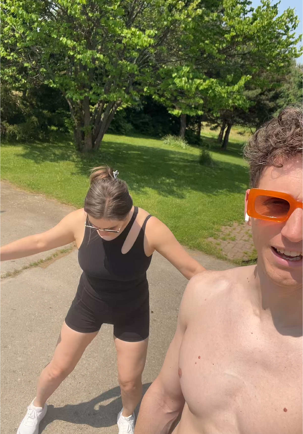 About to go for a run. It’s like 90 out. Pray for us @✨Margo✨ 
