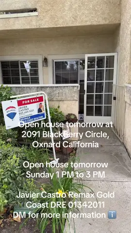 #ViviendaEnOxnard #OxnardRealEstate #CondominioEnVenta #OportunidadInmobiliaria #MiPrimerHogar #NorthOxnardLiving #SoCalLiving #CondoForSale #HomeSweetHome #RealEstateOpportunity #HomesForSale #OpenHouse 