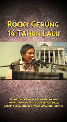 Seharusnya Hakim melarang orang  menggunakan ayat suci sebagai Dalil dalam persidangan di Mahkamah konstitusi  #rockygerung #presidenakalsehat #fyp #viral #politik #kingofcritical 