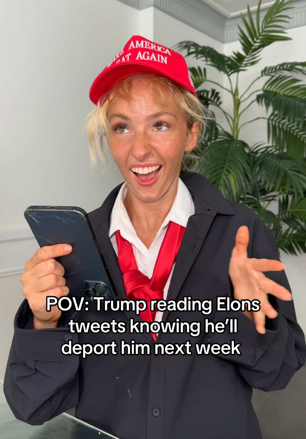The girls are indeed fighting… #fyp #trump #elonmusk #nataliereynolds