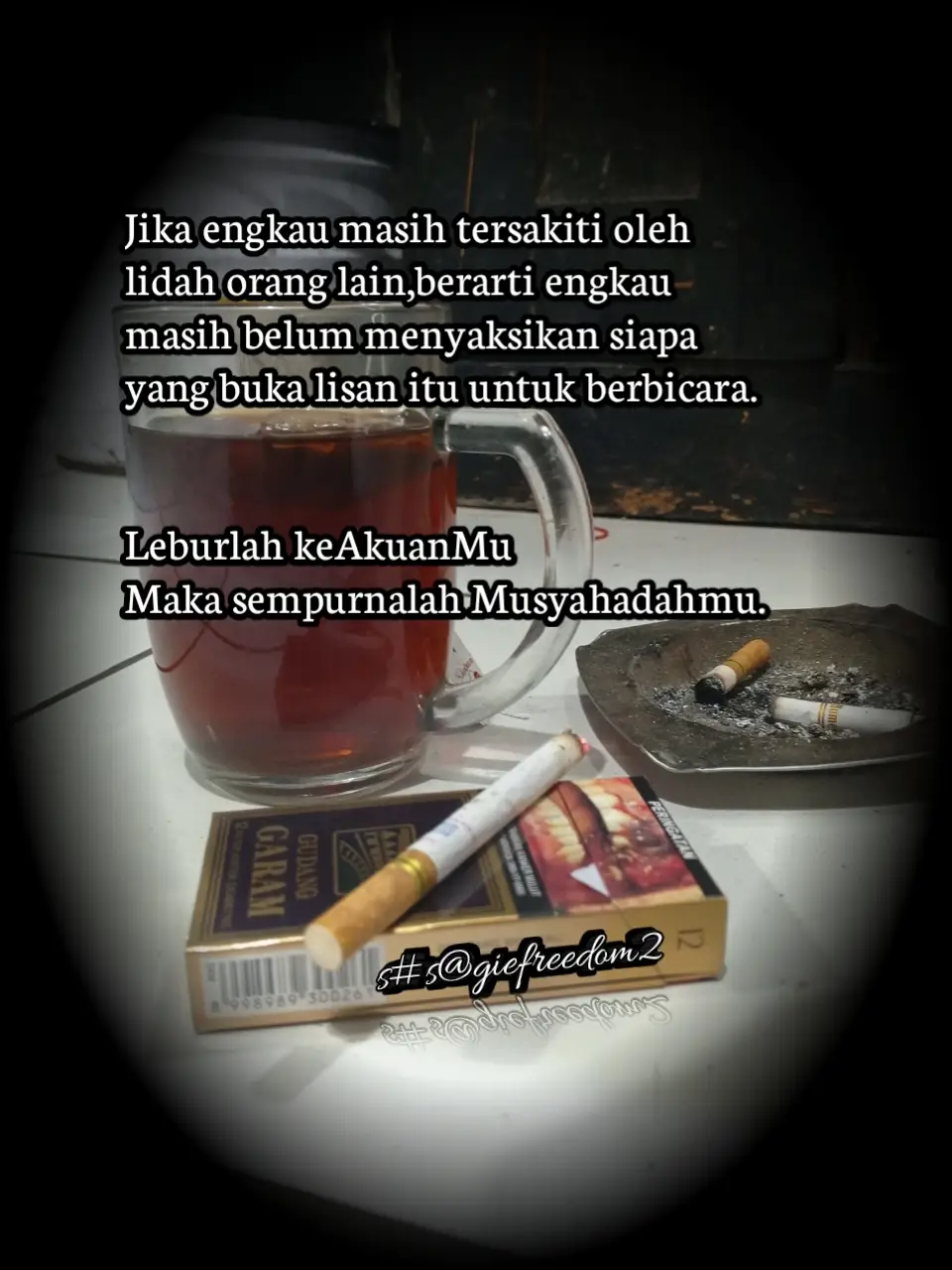jangan lihat yang bicara tapi siapa yang  membuka mulut utk bicara#kesadaran#☝ #🥀🖤 