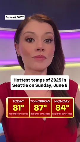 🚨Please share with a Seattleite! ☀️ #wawx #SeattleWeather @FOX 13 Seattle 