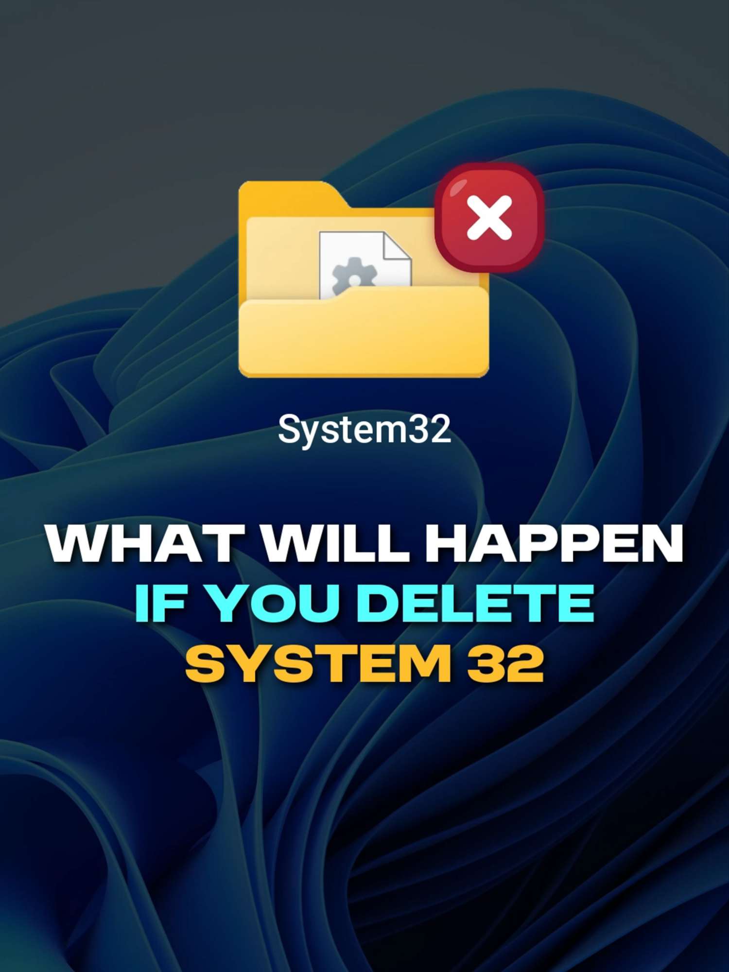 What Will Happen If System 32 is Deleted #system32 #pctips #pctricks #RTCtutorials #windows11tips #windows10 #Windows11