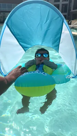 Pool days are so much more fun with him #babypool #4monthpool #momtok #momlife #4monthold #poolday #fyl
