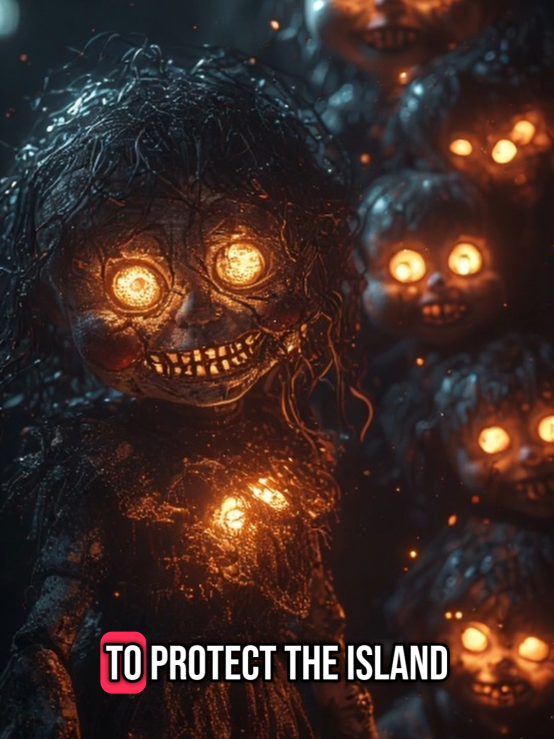 Isla de las Mũnecas - Island of the Dolls, Mexican Urban Legend. #islandofthedolls #mexicanurbanlegend #creeptok #hauntedplaces #scaryshorts #truehorrorstory 