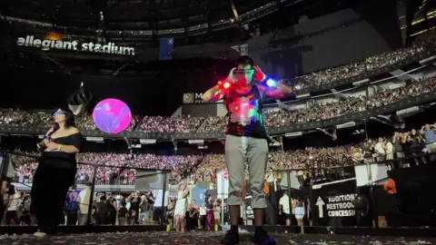 Coldplay was such a magical experience but this was my favorite part. I was looking forward to dancing to this song and having people come up on these kinetic pods to dance with was so awesome!! #Coldplay #LasVegas #NightOne 