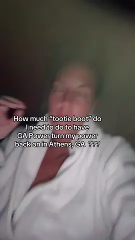 I kid. #tootieboot #gapoweroutage #poweroutage #gapower #thankyoulinemen #doingthetootieboot 