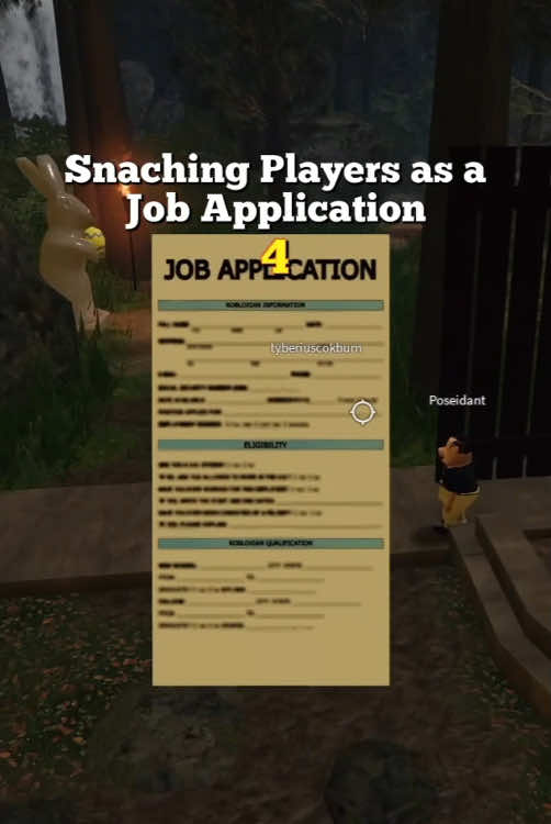 Snaching Players as a Job Application 4 #robloxfyp #robloxcomedy #getajob #micup #micuproblox #scream #prank 