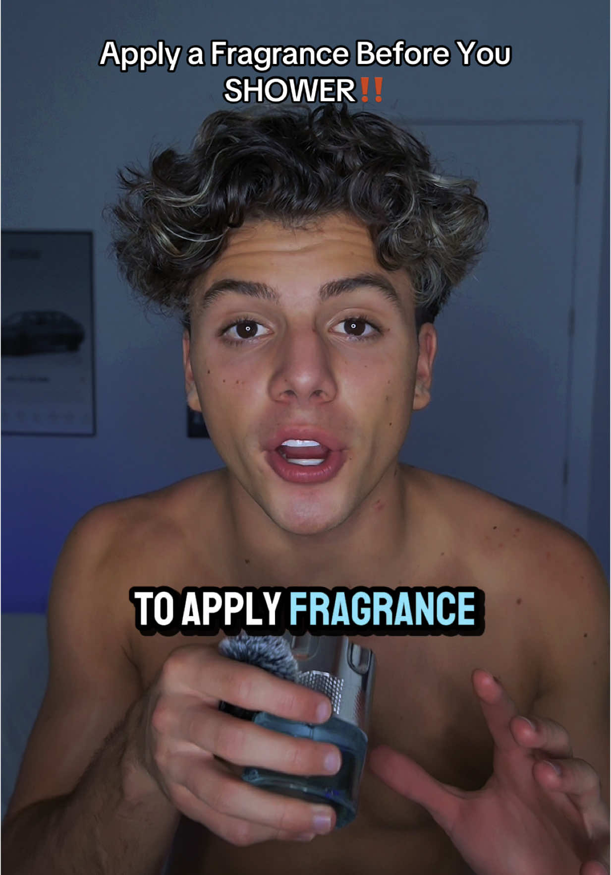 How many sprays do u apply before u shower? #perfumekidd #fragrancetok #fragrancetiktok #fragrances #overspray 