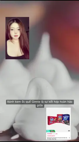 Bánh kem ốc quế Ginnie #ngamgaixinh #tiktokshop #banhocque #xuhuong 