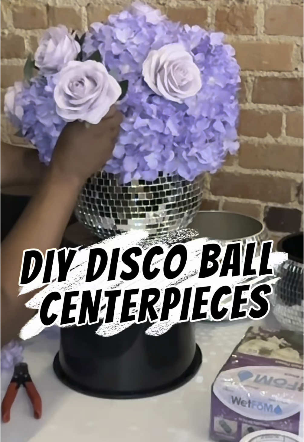 I had so much fun creating these DIY disco ball centerpieces for Florence’s party. I used ice buckets, a pool noodle, floral foam, hydrangeas, and roses—and baby, they turned out absolutely gorgeous. So simple, but they made a major statement. The florals looked so real, people couldn’t believe they weren’t fresh! If you want the direct links to everything I used, comment “DISCO” down below. #LivingLuxuriouslyForLess #MelanieTurnerDesigns #DIYWeddingDecor #EventStylingOnABudget #DiscoPartyVibes #DIYCenterpieces #FauxFloralsThatFoolYou #PartyDecorIdeas #LuxuryLooksForLess #PurpleAndSilverParty #eventdesignerlife