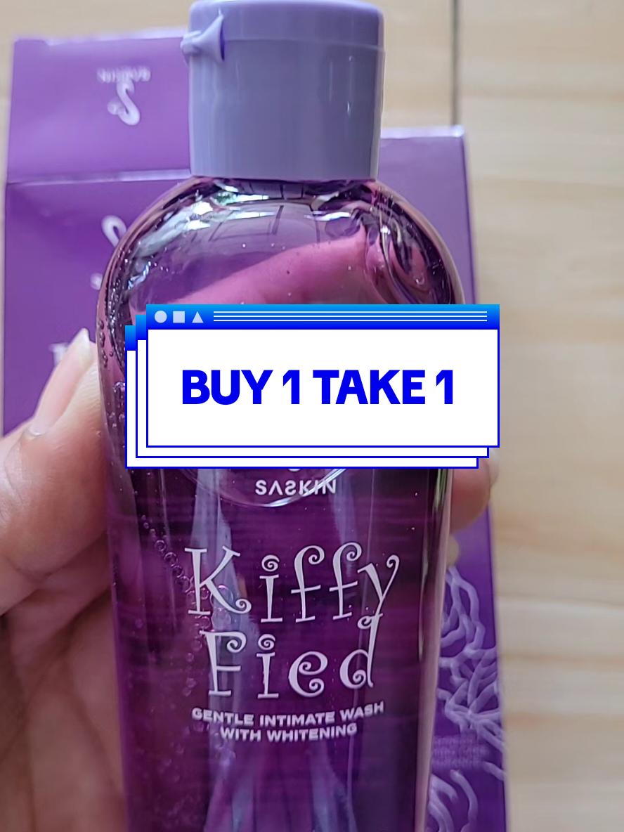 gentle intimate wash with whitening. ,ang trending na feminine wash buy 1 take 1, check out na! #kiffyfied #femininewash  #foryou #fypage #fyp #buy1take1 