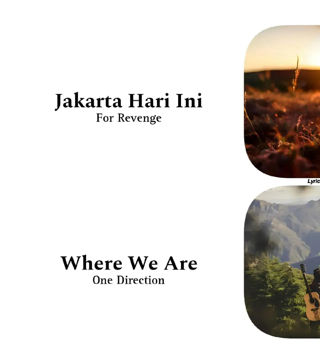 Jakarta Hari Ini x Where We Are🥀 #music #lyrics #songs #memories #jakartahariini #whereweare #forrevenge #onedirection 