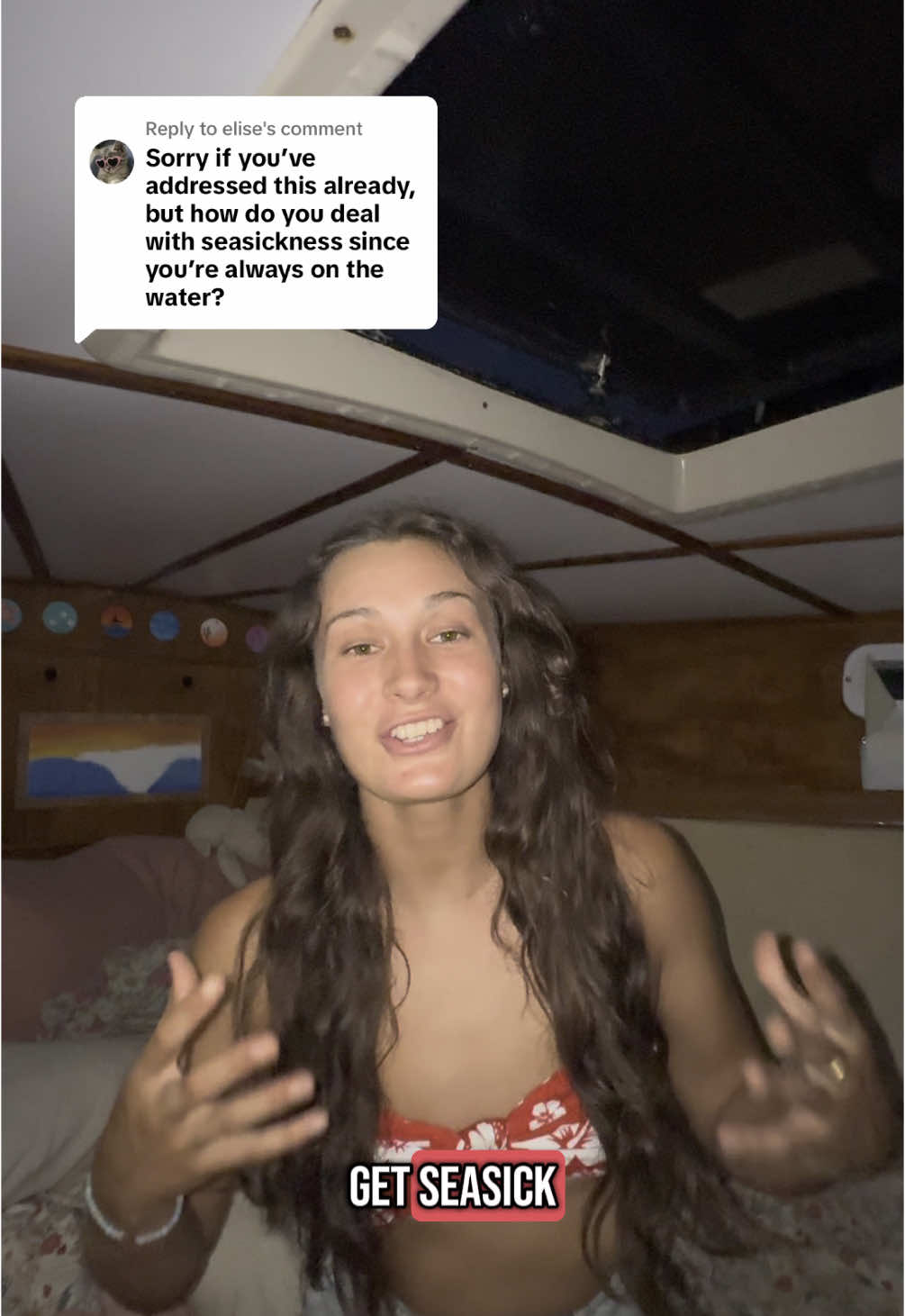 Replying to @elise  seasickness when you live on a boat ⛵️🌊 #fyp #sailing #traveltok #ocean #sea #sick #story 