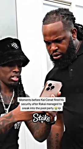 Moments before Kai Cenat fired his security after Rakai managed to sneak into the pool party 😭💀 #kaicenat #rakai #fyp 