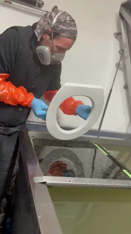Hydro Dipping Wc Lid #satisfyingvideo 