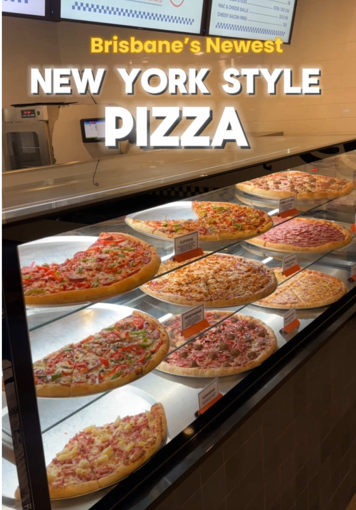 Brisbane’s MUST-TRY New York Style Pizza 🍕  Greetings, pizza enthusiast! Here’s your text with a sprinkle of grammatical finesse: This is Brisbane’s newest New York-style pizzeria, offering 18-inch pizzas available by the slice or as whole pies! They boast a wide range of flavors, and if you’re as indecisive as we are, they allow you to select any 8 flavors you want, so you can create the ultimate pizza with a delightful variety. The owner himself makes the dough in-house daily, and the story of how he perfected it through trial and error is fascinating!  This place is miles better than some of the big pizza chains and is incredibly reasonably priced! I highly recommend trying their signature pizza, the Brooklyn, and the cheesy pizza, which was absolutely delicious! This is the perfect dinner option, as the pizza can easily serve a group of people, with each slice being massive!  They have 2 stores slacks creek or south bank! Definitely check them out.  🏆 Ratings 🏆 💵 Cost: $$ 🥢 Value: ⭐️ ⭐️ ⭐️ ⭐️ ⭐️  🍲 Taste: ⭐️ ⭐️ ⭐️ ⭐️ ⭐️  🍽️ Atmosphere: ⭐️ ⭐️ ⭐️ ⭐️ ⭐️  (Invite/collab)  🏷️ Tags  -  -  -  -  #fyp #foryoupage #fypage #foryou #fyppppppppppppppppppppppp #brisbanefood #fypシ゚ #FoodTok #foodtiktok #viralvideo #viralvideos #fy #pizza 