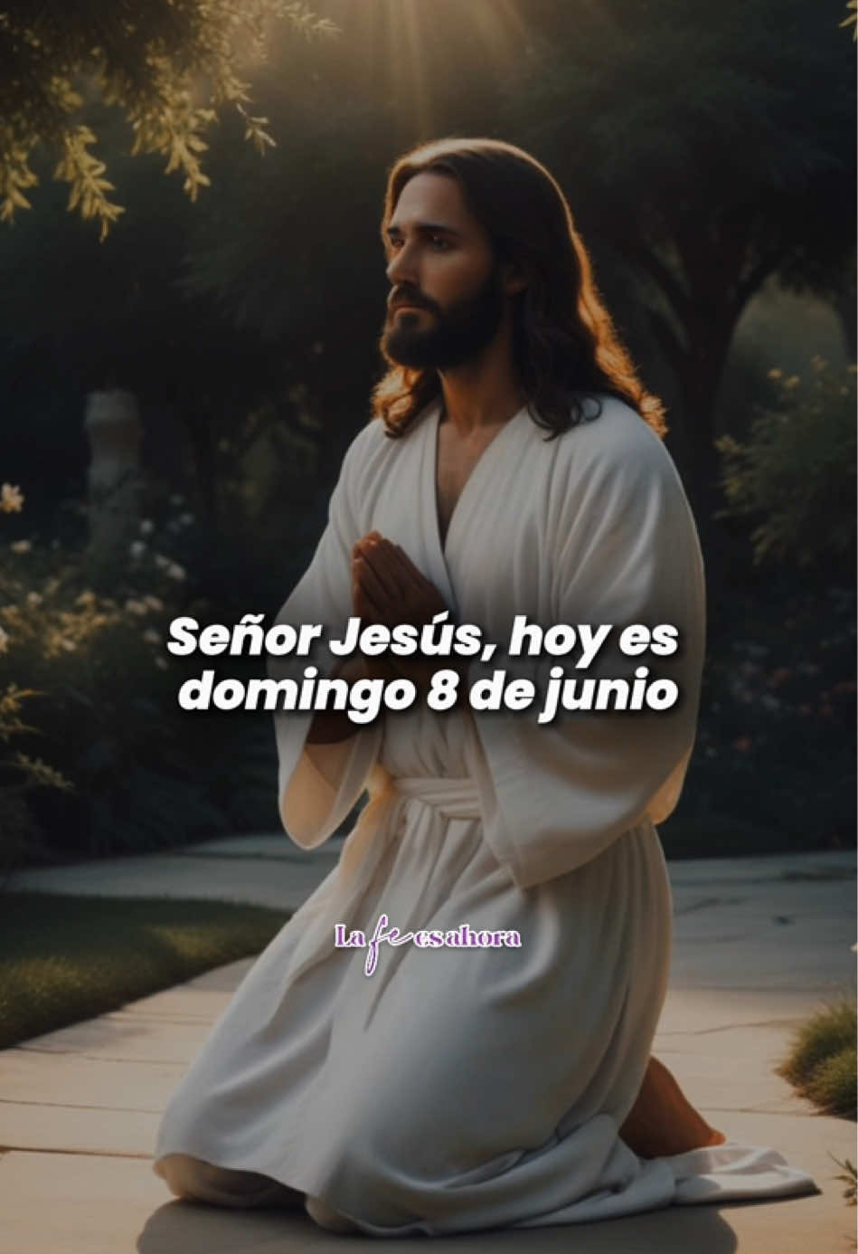 Señor Jesús hoy es Domingo 8 de junio 🙏 #oración #buenosdías #oracionespoderosas #lafeesahora #bendiciones #bendición 