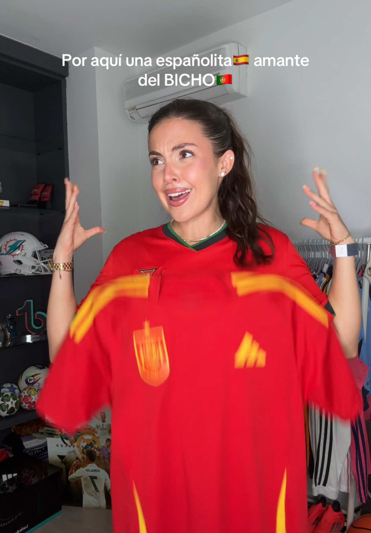 Que marque 1 Cristiano pero que GANE ESPAÑA!🇪🇸🤗 #nationsleague #final #soccergirl #españa #portugal 