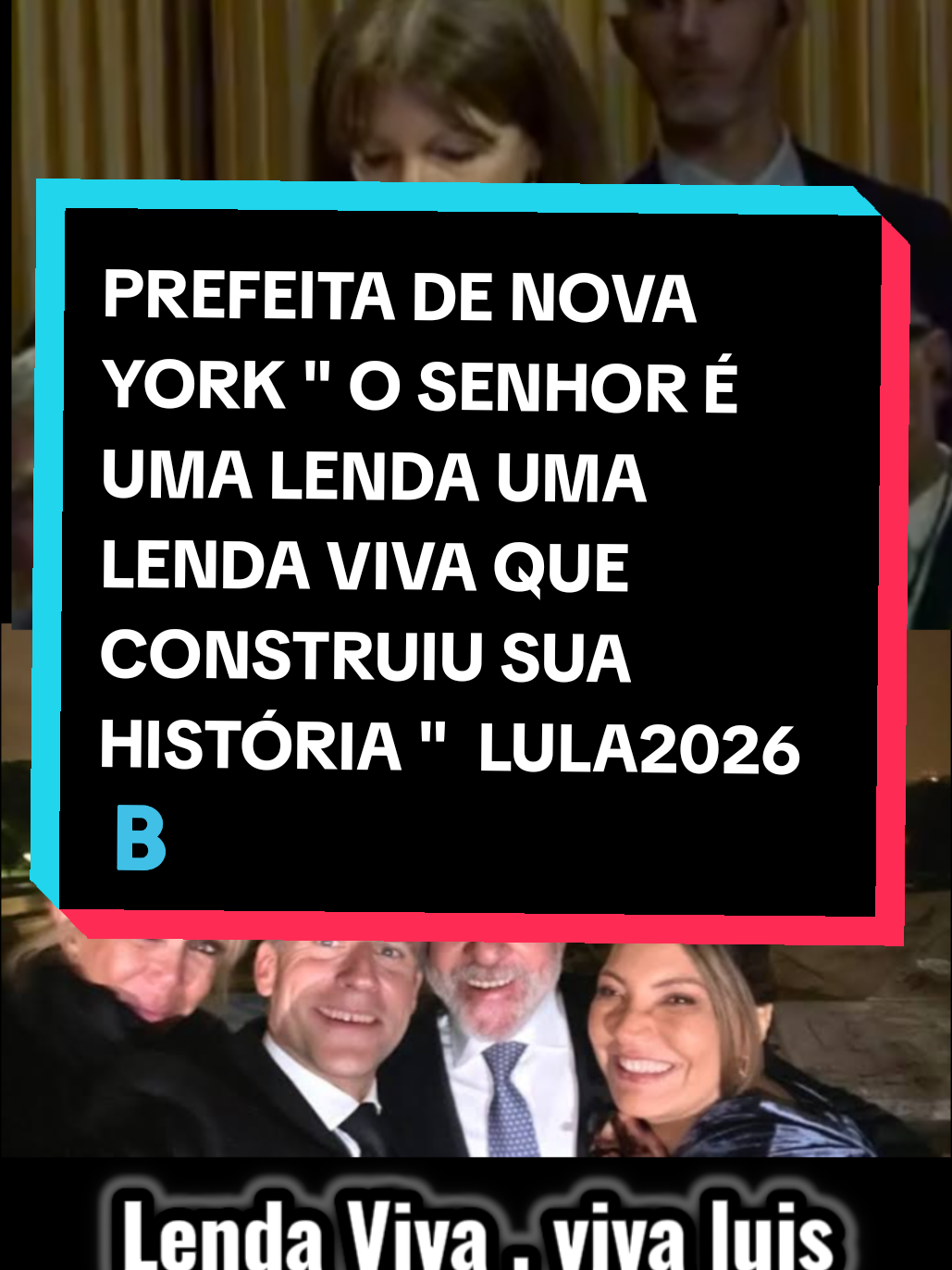 Prefeita de nova York em elogios ao presidente #lula 