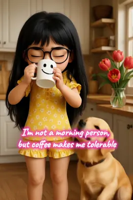 I’m not a morning person, but coffee makes me tolerable ☕️😆 #goodmorning #morningcoffee #coffeetime #coffeeaddict #coffeetiktok #coffeelover #morningcheer 
