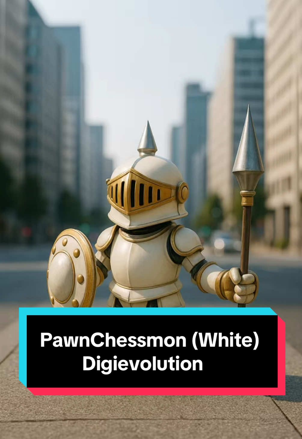 PawnChessmon (White) Digievolution #digimon #digimondatasquad #aiart #fyp #digimontcg #anime 