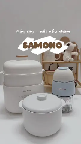 2 món ko thể thiếu khi bắt đầu ăn dặm: nồi nấu chậm + máy xay  #review #unboxing #noinaucham #mayxay #andam #samono #samonovietnam #noinauchamsamono #mayxaysamono #mebimsua 