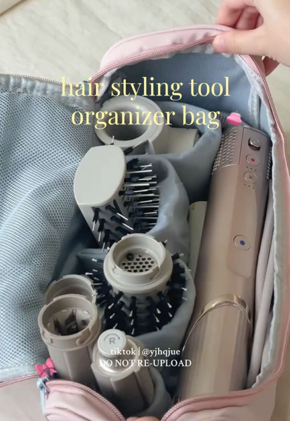 organizer bag that fits my hair styling tool 💯💗 #hairstylingtools #storagebag #organizerbag #organizerpouch #musthave #bagrecos #tiktokshop #tiktokfinds #sharkflexstyle #multistyler #hairtok #travelorganizer 
