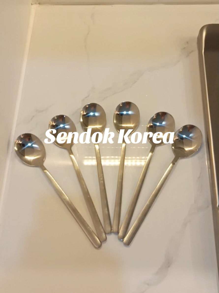 1 Set Sendok Korea #sendok #sendokmakan #sendokstainless #fyp  #alatmakan  #sendokkorea 