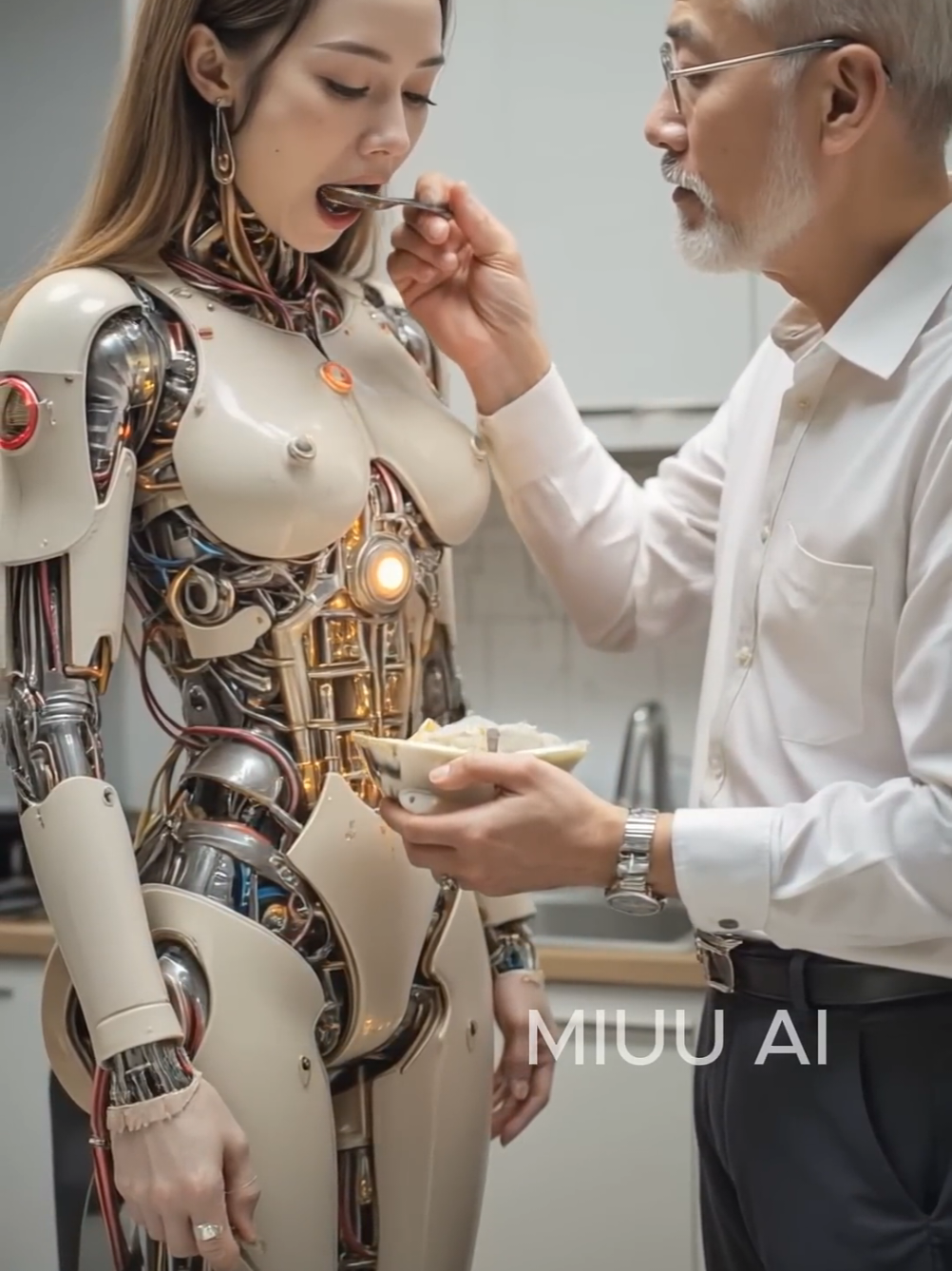 로봇은 더이상 외롭지않습니다 #robot #aiart #humanoid 