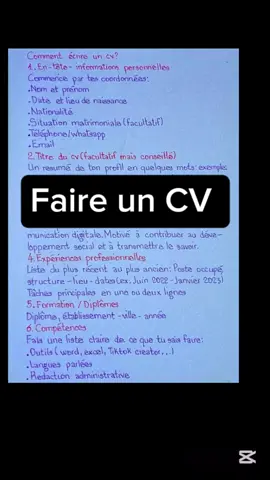 Cv professionnel model #cv #lettredemotivation #emploi #demande 