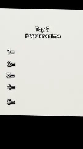 Top 5 popular anime😌 #animeedit #animefan #anime #tiktok #foryou #foryoupage #vairal #bdtiktokofficial🇧🇩 #fyp #fyp #fyp 